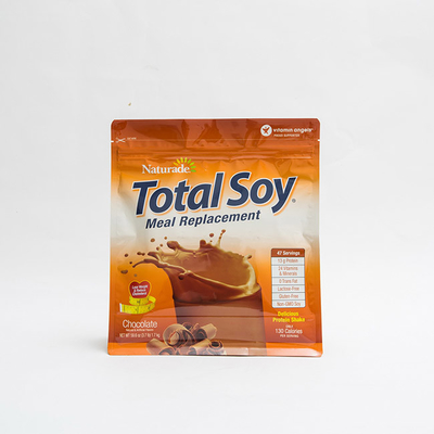 L'en plastique rescellable imperméable de serrure de fermeture éclair de VMPET sachet le fond plat de poche debout brillante