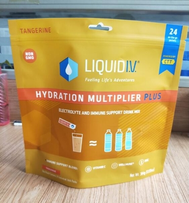 La coutume 100% recyclable d'emballage alimentaire de poche du PE 7.9OZ a imprimé les sacs rescellables de nourriture