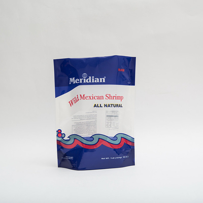 le sachet en matière plastique mexicain de support de la crevette 1lb a imprimé des sachets en plastique avec la tirette