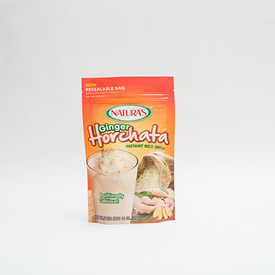 14OZ a imprimé le support en plastique vers le haut des sacs de empaquetage zip-lock faits sur commande de riz d'instant de poche