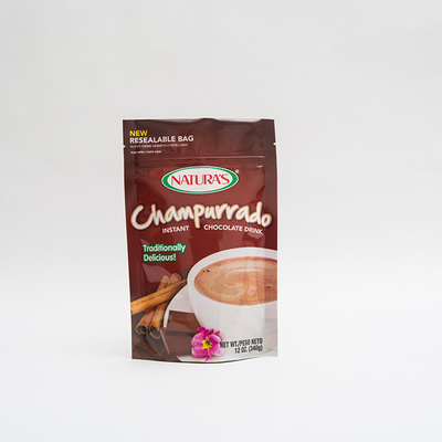 de 340g Champurrado de support sac de emballage instantané de Hocolate de poche avec la tirette