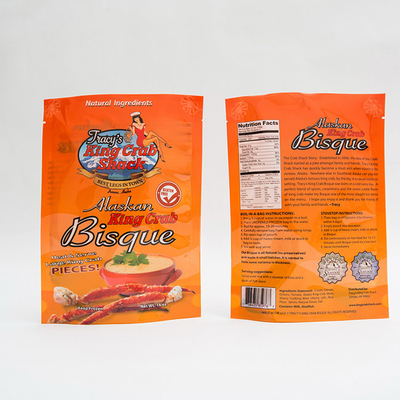 Les sacs de conditionnement en plastique de 105 microns 16OZ tiennent des poches pour l'emballage alimentaire