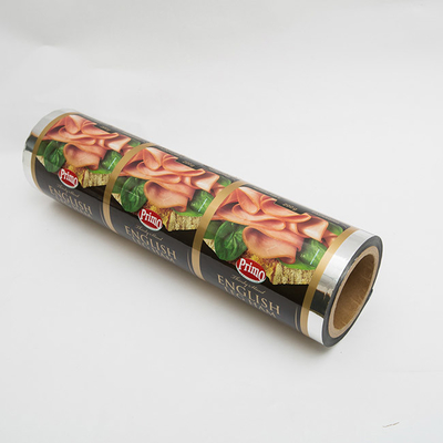 Saucisse Ham Meat Pieces Seal d'emballage d'EVOH VMPET Tray Printed Lidding Film Food