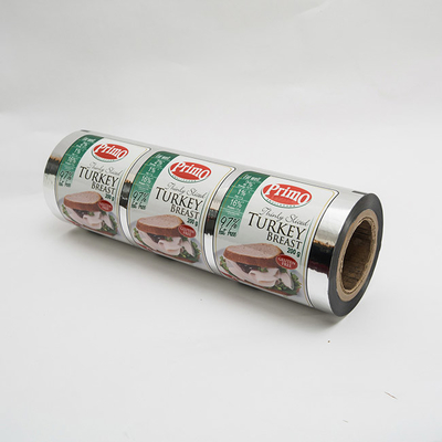 Joint facile imprimé de la peau PET/VMPET/PE de film de Lidding dans le plateau thermoforming du film APET/PE