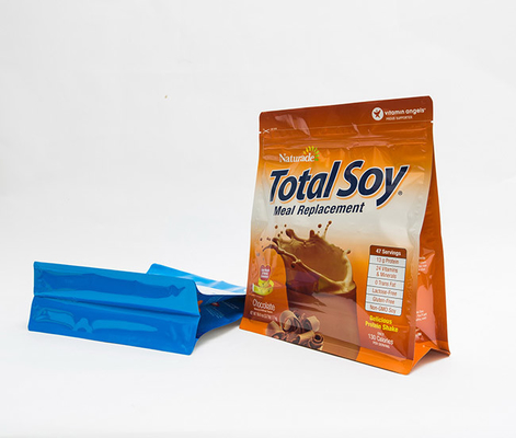 le fond plat de 100g 250g met en sac les sacs faits sur commande de empaquetage de serrure de fermeture éclair avec Logo Ziplock