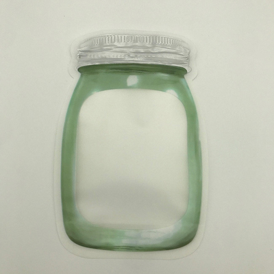 Fait sur commande PET12 jetable formé met en sac la poche en plastique de tirette de l'espace libre 80g