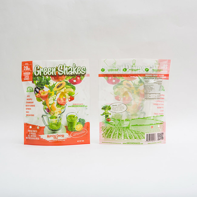 Sac sec zip-lock de conditionnement en plastique de fruit d'emballage étanche à l'humidité de fruits et légumes