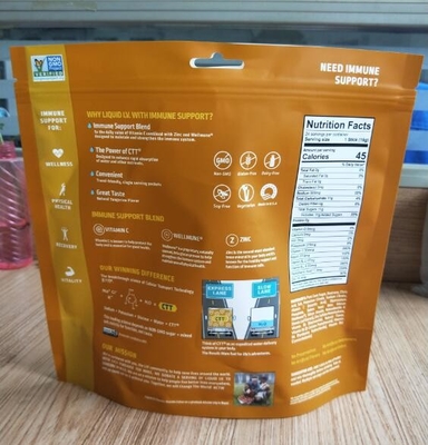 La coutume 100% recyclable d'emballage alimentaire de poche du PE 7.9OZ a imprimé les sacs rescellables de nourriture