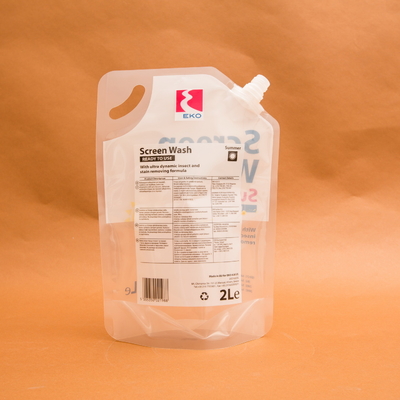 le support du plastique 2L vers le haut de la poche liquide de bec met en sac pour le lavage d'écran de liquides