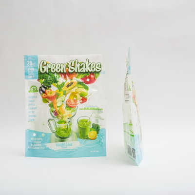 Fruits et légumes des microns 15OZ empaquetant la poche de position de serrure de fermeture éclair de 80mm