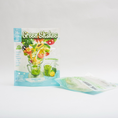 Fruits et légumes des microns 15OZ empaquetant la poche de position de serrure de fermeture éclair de 80mm