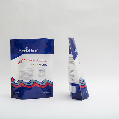 le sachet en matière plastique mexicain de support de la crevette 1lb a imprimé des sachets en plastique avec la tirette