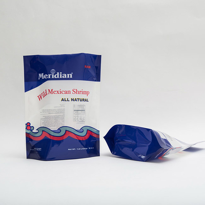 le sachet en matière plastique mexicain de support de la crevette 1lb a imprimé des sachets en plastique avec la tirette