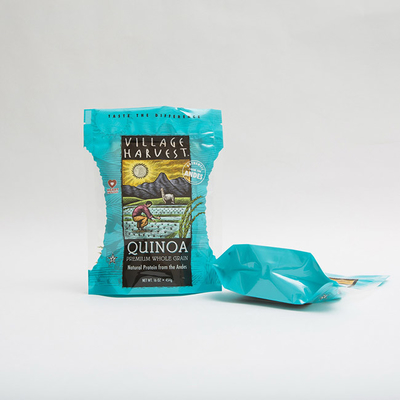 le quinoa de 10oz PET12 sème des sacs d'emballage alimentaire avec l'impression claire de gravure de fenêtre