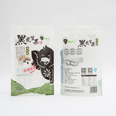 180g a rôti le support d'arachide vers le haut du fruit de poche la nourriture en plastique que faite sur commande met en sac 102 microns