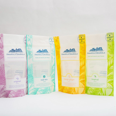 Sachets en plastique faits sur commande de granola de 24OZ Anahola pour l'emballage alimentaire de sachet en matière plastique de nourriture