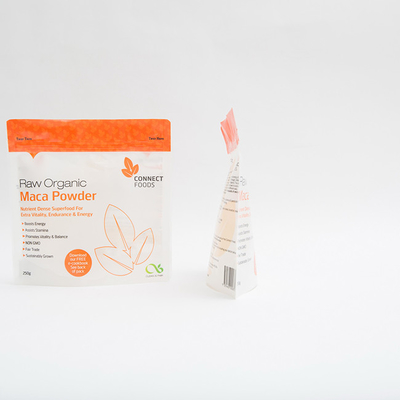 l'emballage alimentaire de poudre de 250g Maca met en sac la tirette de 120 MIC Stand Up Pouch With