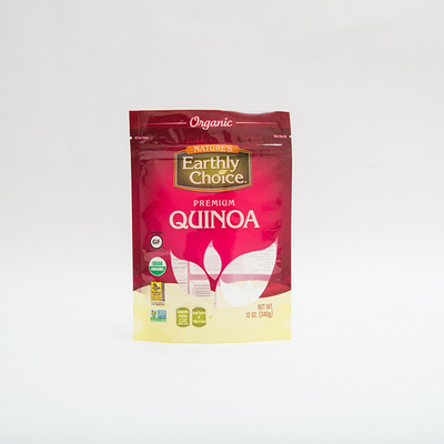 Du quinoa 12OZ de support gravure de poche imprimant le petit emballage de sachet en matière plastique