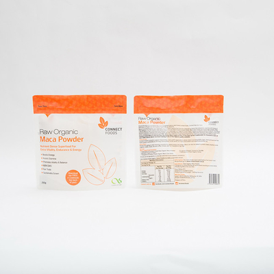 l'emballage alimentaire de poudre de 250g Maca met en sac la tirette de 120 MIC Stand Up Pouch With