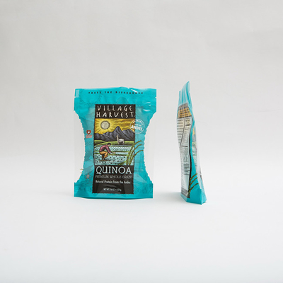 le quinoa de 10oz PET12 sème des sacs d'emballage alimentaire avec l'impression claire de gravure de fenêtre