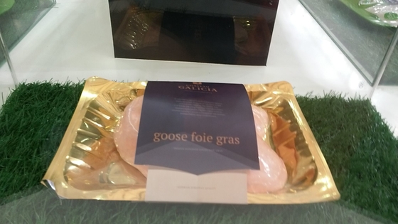 film de empaquetage de paquet de peau de la viande 340um d'or pour le jambon de saucisse