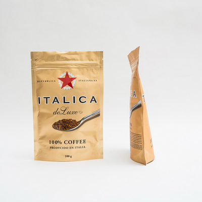 support de papier d'aluminium de sac d'emballage de café de 100g AL7 vers le haut de café fait sur commande Bean Bags