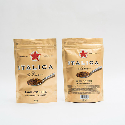 support de papier d'aluminium de sac d'emballage de café de 100g AL7 vers le haut de café fait sur commande Bean Bags