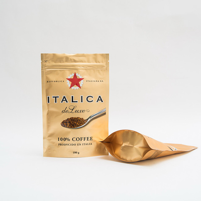 support de papier d'aluminium de sac d'emballage de café de 100g AL7 vers le haut de café fait sur commande Bean Bags