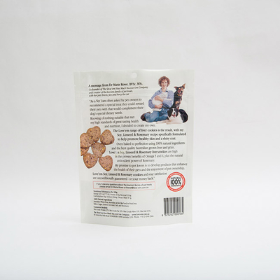 support de 150g 70mm vers le haut des sacs de empaquetage de empaquetage faits sur commande de petit festin de chien de poches