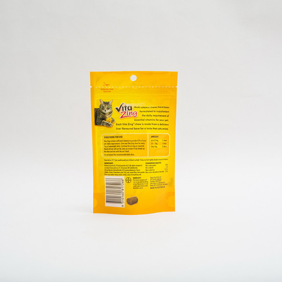 92 microns de PE80 tiennent le Multivitamin en plastique Cat Food Package de sac d'emballage alimentaire d'animal familier