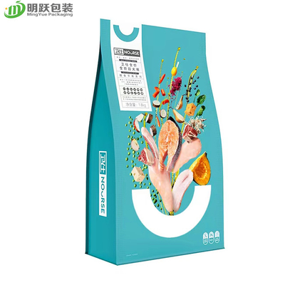chien recyclable de fond plat de sac d'emballage alimentaire d'animal familier de 1.6kg 1.8kg avec la tirette