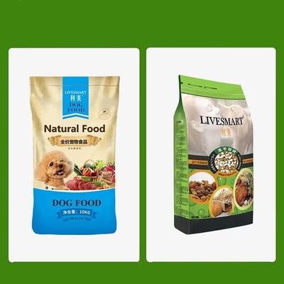 sac latéral d'emballage alimentaire d'animal familier du gousset 10kg
